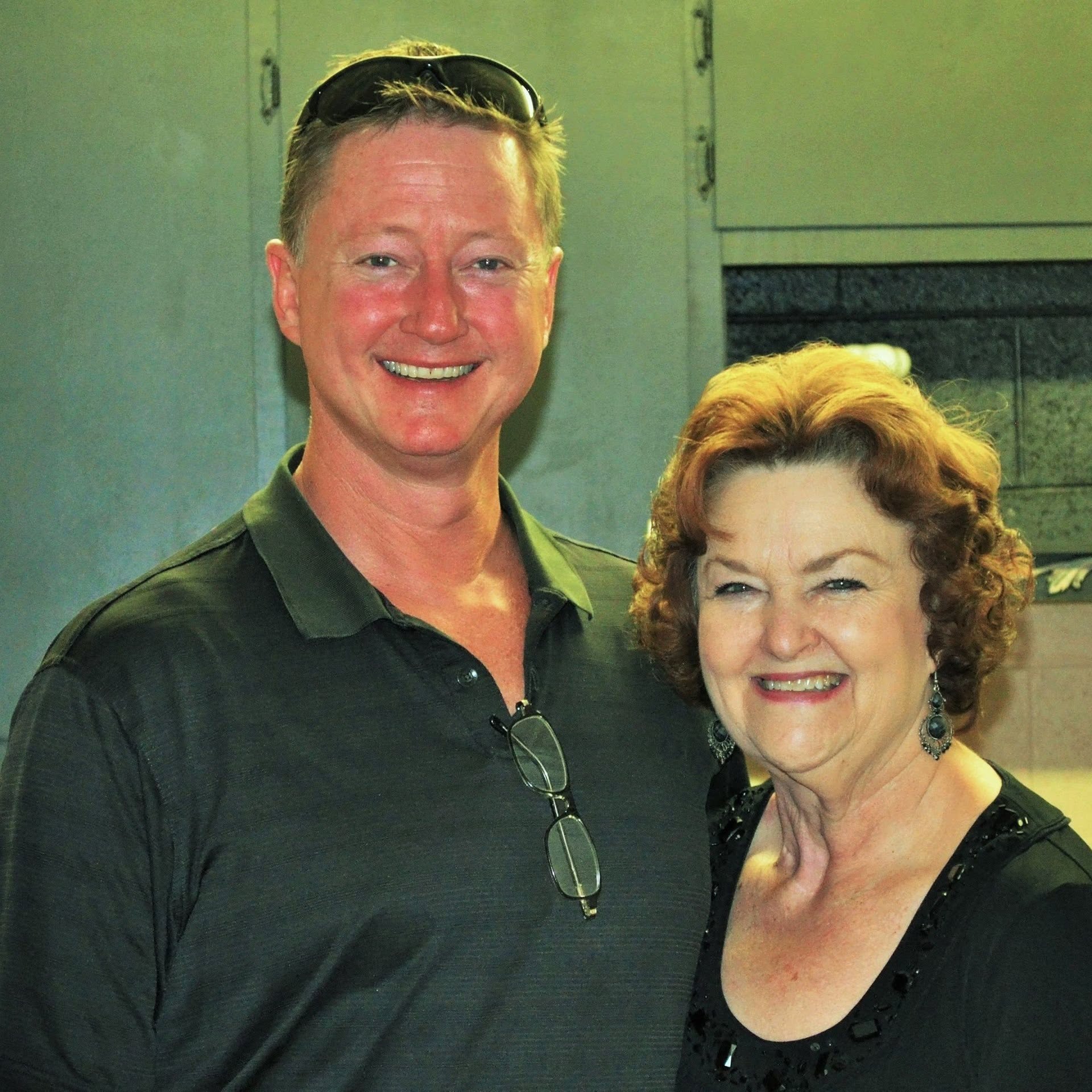 Rob Smith with his mother